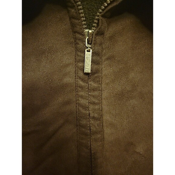 Womens Vintage Espirit Jacket Dark Brown 2 Pockets Sz Large - Picture 10 of 13